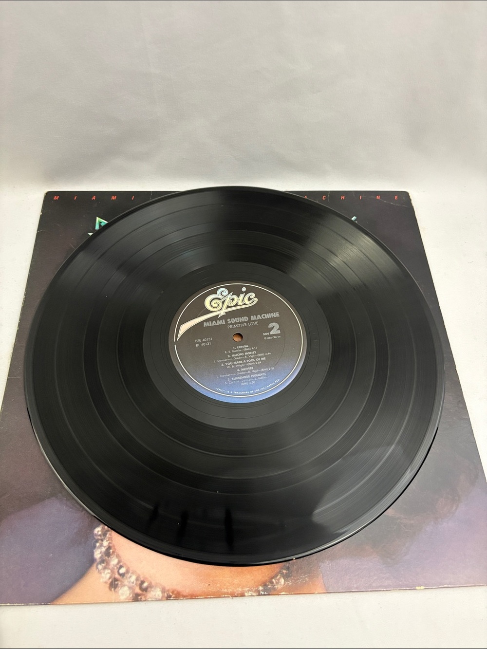 Miami Sound Machine Primitive Love Vinyl Record Album LP 1985 - Picture 6 of 7